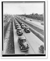 Heavy traffic on U.S. Highway 62, Charlestown, Indiana, Historic Print