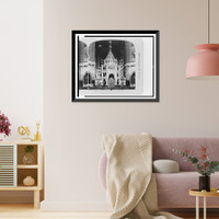 Historic Framed Print, The Splendid Altar, Temple of Our Saviour, Moscow, Russia,  17-7/8" x 21-7/8"