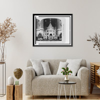 Historic Framed Print, The Splendid Altar, Temple of Our Saviour, Moscow, Russia,  17-7/8" x 21-7/8"