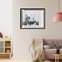 Historic Framed Print, Ceremony of blessing the apple, procession from the Cathedral of the Assumption, Kremlin, Moscow, Russia,  17-7/8" x 21-7/8"