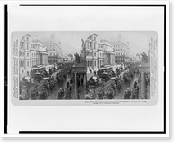 South African Light Horse, coming down Adderly St., to entrain for the front, Cape Town - 2, Antique Print