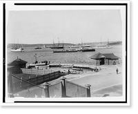U.S. supply ships, Culgoa and Glacier(?), Sydney Harbour, New South Wales, Australia Classic, Vintage Wall Art