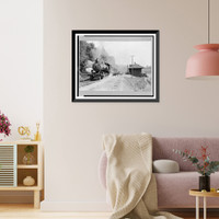 Historic Framed Print, New York. Eagle Bay. Railroad station,  17-7/8" x 21-7/8"