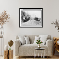 Historic Framed Print, New York. Eagle Bay. Railroad station,  17-7/8" x 21-7/8"