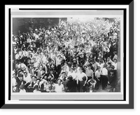 Crowd of street-railroad strikers, Bayonne, New Jersey, Historic Reproduction