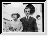 Historic Framed Print, Norman Brooks and wife,  17-7/8" x 21-7/8"