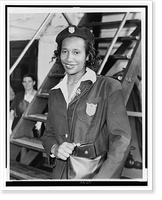 Alice Coachman, half-length portrait, arriving in New York after winning the women's Olympic high jump, Antique Wall Art
