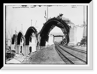 Historic Framed Print, Bldg. Tunkhannock Viaduct,  17-7/8" x 21-7/8"