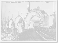 Historic Framed Print, Bldg. Tunkhannock Viaduct,  17-7/8" x 21-7/8"