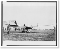En 1910 manoeuvres de Picardie. D&eacute;part du sapeur Hubert Latham.photo France-Reportage. Classic, Vintage Print