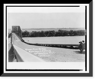 Antique Scenic Print - Yellowstone - Missouri River bridge