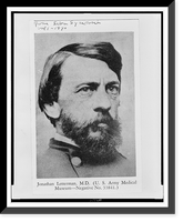 Jonathan Letterman, M.D., bust portrait, facing slightly right, Historic Reproduction