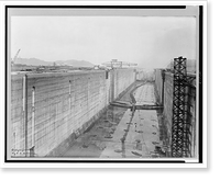 Looking through locks before gates were placed, Panama Canal Zone Classic, Historic Print