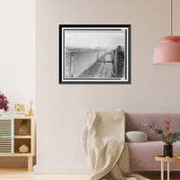 Looking through locks before gates were placed, Panama Canal Zone Classic, Historic Print