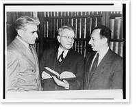 Dr. Harold C. Urey (center) confers with Dr. Thorfin R. Hogness (left) and Dr. Arthur Jaffe, Antique Wall Art