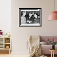 Dr. Harold C. Urey (center) confers with Dr. Thorfin R. Hogness (left) and Dr. Arthur Jaffe, Antique Wall Art