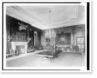 Antique Architecture - White House - Interior view of the with moose