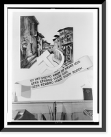 Anti-communist(?) poster at an exhibit of chiefly anti-communist and anti-Jewish propaganda, The Hague, Netherlands, Antique Print