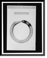 Having a talent isn't worth much unless you know what to do with it.Palladino. Classic, Historic Print