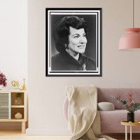Abigail Van Buren, head-and-shoulders portrait, facing right Classic, Historic Reproduction