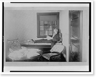 Historic Framed Print, Gardiner Greene Hubbard reclining and reading,  17-7/8" x 21-7/8"