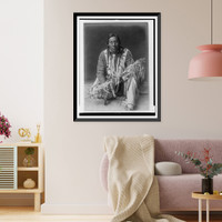 Historic Framed Print, A medicine pipe. Piegan,  17-7/8" x 21-7/8"