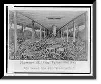 Florence military prison series. On board the old transport".J.E. Taylor.", Vintage Print