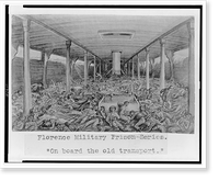 Florence military prison series. On board the old transport".J.E. Taylor.", Vintage Print