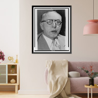 Historic Framed Print, [Allen Hervey, bust portrait, facing front],  17-7/8" x 21-7/8"