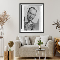 Vardis Fisher, head-and-shoulders length portrait, facing slightly left, Historic Print