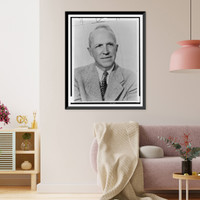 Historic Framed Print, [Conrad Richter, head-and-shoulders portrait, facing front],  17-7/8" x 21-7/8"