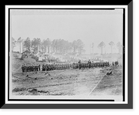 Historic Framed Print, Guard mount in camp of 114th Pennsylvania Inf'y.. Brandy Station, Va., 1864,  17-7/8" x 21-7/8"