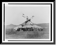 Historic Framed Print, Gray Dawn. Cheyenne,  17-7/8" x 21-7/8"