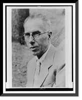 Historic Framed Print, [Ernest Poole, head-and-shoulders portrait, facing left],  17-7/8" x 21-7/8"