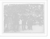 Historic Framed Print, Commander Bingham and Mayor McClellan in police parade, New York,  17-7/8" x 21-7/8"