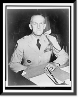 Historic Framed Print, [Brigadier General Ralph W. Zwicker, half-length portrait,seated, facing front],  17-7/8" x 21-7/8"