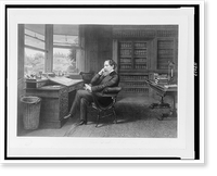 Charles Dickens in his study at Gadshill, Antique Wall Art