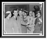 Vice-President elect and Mrs. Richard Nixon greet post election well-wishers at his Los Angeles headquarters, Historic Reproduction