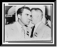 Senator Richard M. Nixon confers with alternate delegate Preston Hotchkis at Republican convention, Vintage Poster