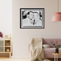 Senator Richard M. Nixon confers with alternate delegate Preston Hotchkis at Republican convention, Vintage Poster
