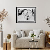 Senator Richard M. Nixon confers with alternate delegate Preston Hotchkis at Republican convention, Vintage Poster