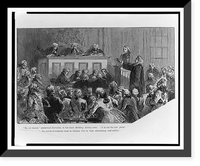 Alexander Hamilton addressing three judges with others looking on in courtroom Classic, Vintage Print
