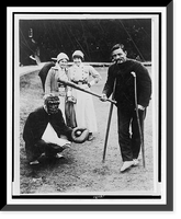 Wounded Canadians at Mrs. Astor's hospital, playing ball. World War, 1914-1918, Historic Reproduction