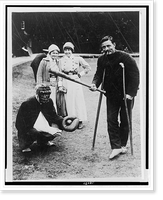Wounded Canadians at Mrs. Astor's hospital, playing ball. World War, 1914-1918, Historic Reproduction