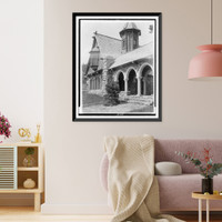 Historic Framed Print, Mountain lodge for Paul T. Mayo, Bear Creek Ca&ntilde;on, Colorado. J. B. Benedict - Architect. Denver Colo.,  17-7/8" x 21-7/8"