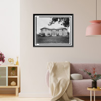 Historic Framed Print, [Large L-shaped residence, Colorado, designed by architect June B. Benedict].De Lux, Denver.,  17-7/8" x 21-7/8"