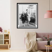 Black & White Photo - Marion Hart, (left), and Louise Sacchi