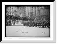 Police Parade, New York, Antique Print