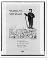 Must these go down to a drunkard's grave in order that we the streets may pave?, Antique Print
