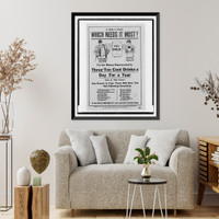 Antique Military - In war or peace which needs it most For the money